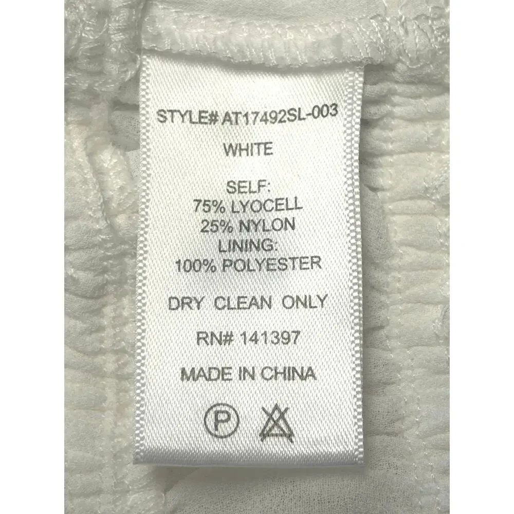 ASTR The Label White Smocked Puff Sleeve Crop Top XS Romantic Cottagecore 🌼